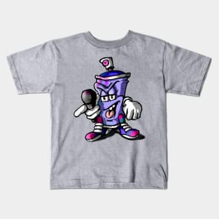 Spray Paint Can Man Kids T-Shirt